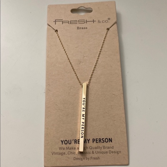 You’re My Person Bar Necklace - Picture 1 of 2
